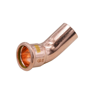 Pressfit Gas 45 Degree Street Elbow 28mm x 28mm