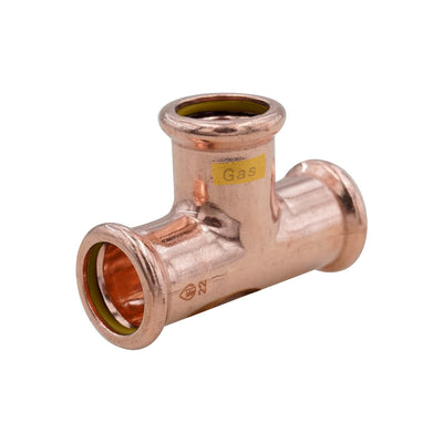 Pressfit Gas Equal Tee 28mm x 28mm x 28mm