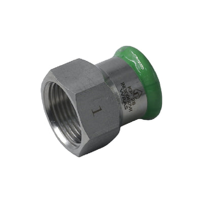 Pressfit Stainless Steel 304 Straight Female Adaptor 35mm x 1 1/4"
