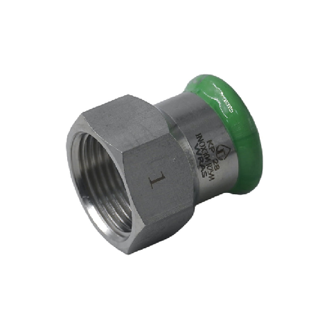 Pressfit Stainless Steel 304 Straight Female Adaptor 28mm x 1"