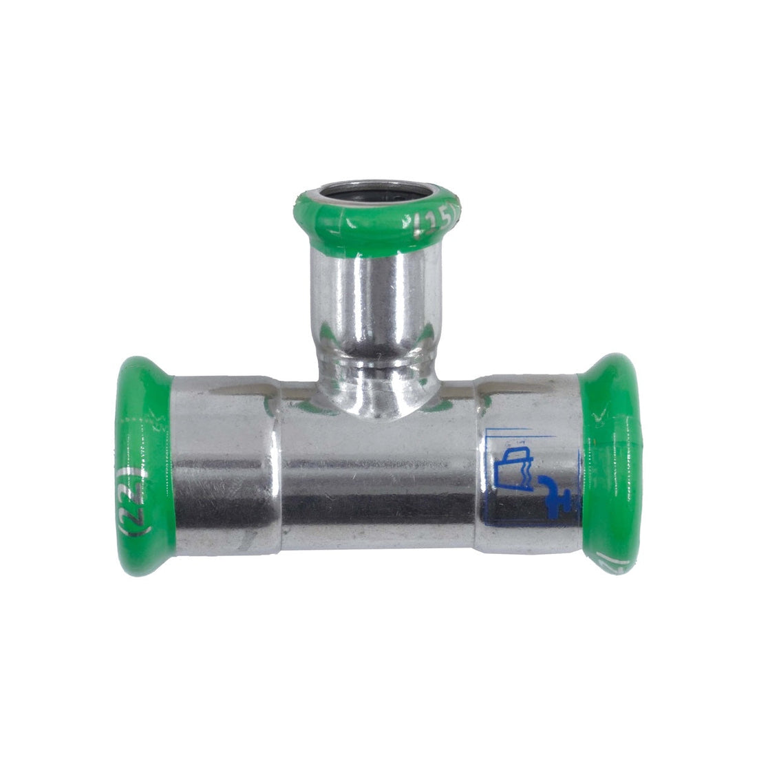 Pressfit Stainless Steel 304 Reducing Tee 54mm x 22mm x 54mm