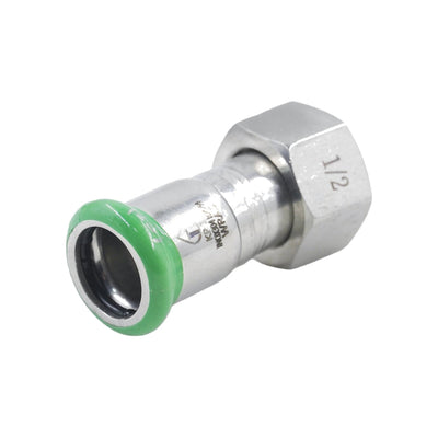 Pressfit Stainless Steel 304 Tap Connector 15mm x 1/2"