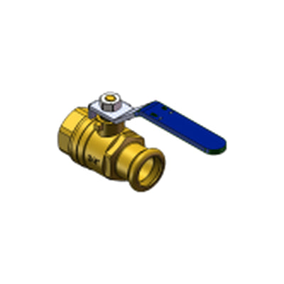Pressfit Water M Press Ball Valve with Female connection 15mm x 1/2" BLUE HANDLE