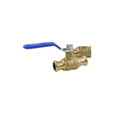 Pressfit Water M Press Lever ball valve 15mm x 15mm BLUE HANDLE