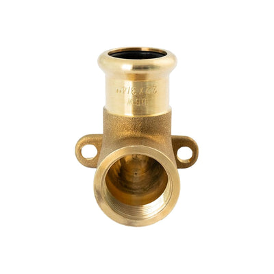 Pressfit Water Wallplate Elbow 15mm x 1/2"