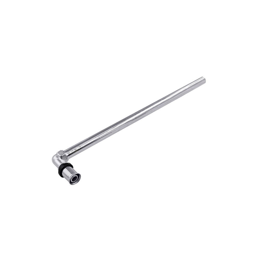 MLCP Radiator Elbow with Chrome Pipe