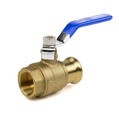 PressFit Water M-Profile Press Ball Valve with Female Connection 22mm × 3/4″ – Blue Handle